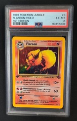 PSA 6 Flareon 3/64 1st Edition Jungle Pokemon Graded Card